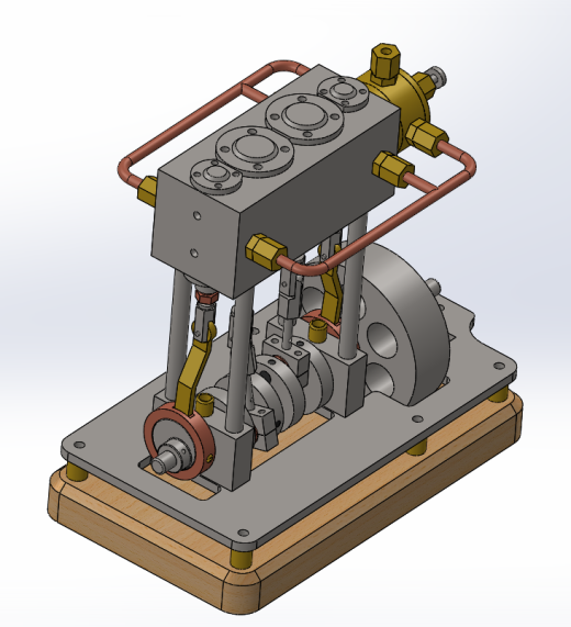 2缸立式船用蒸汽机缩略图